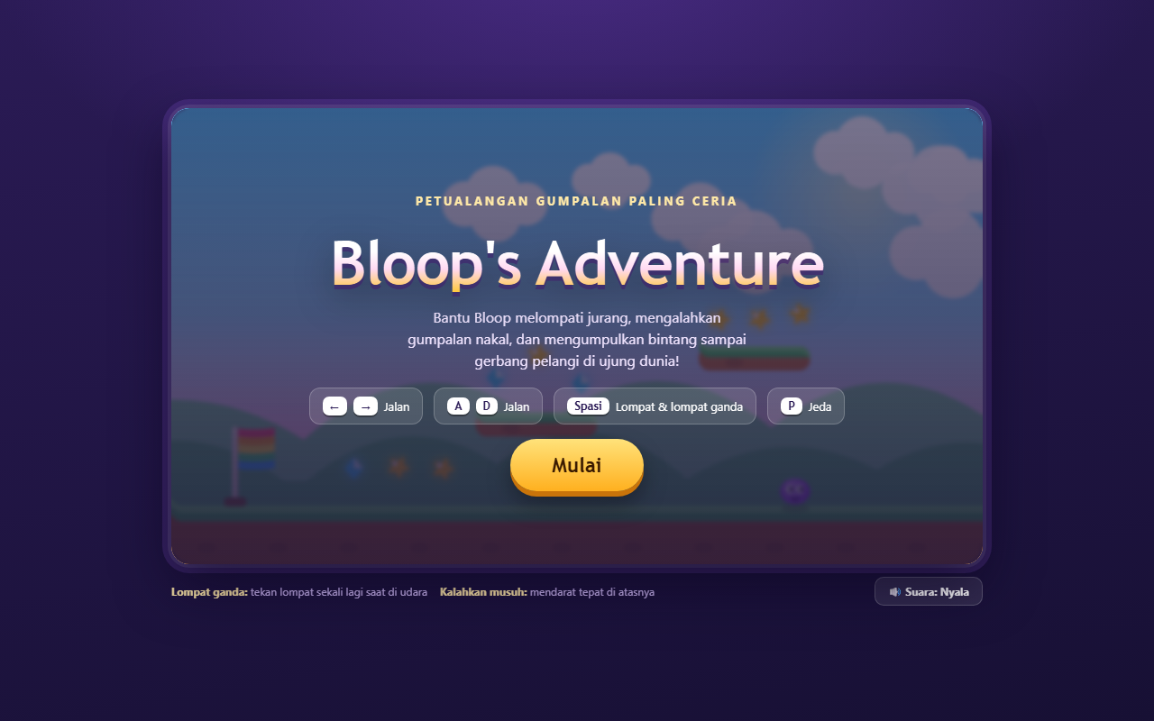 Tampilan game Bloop's Adventure